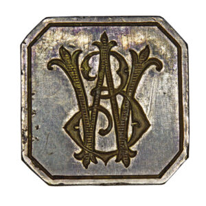 Seal with monogram WE 1